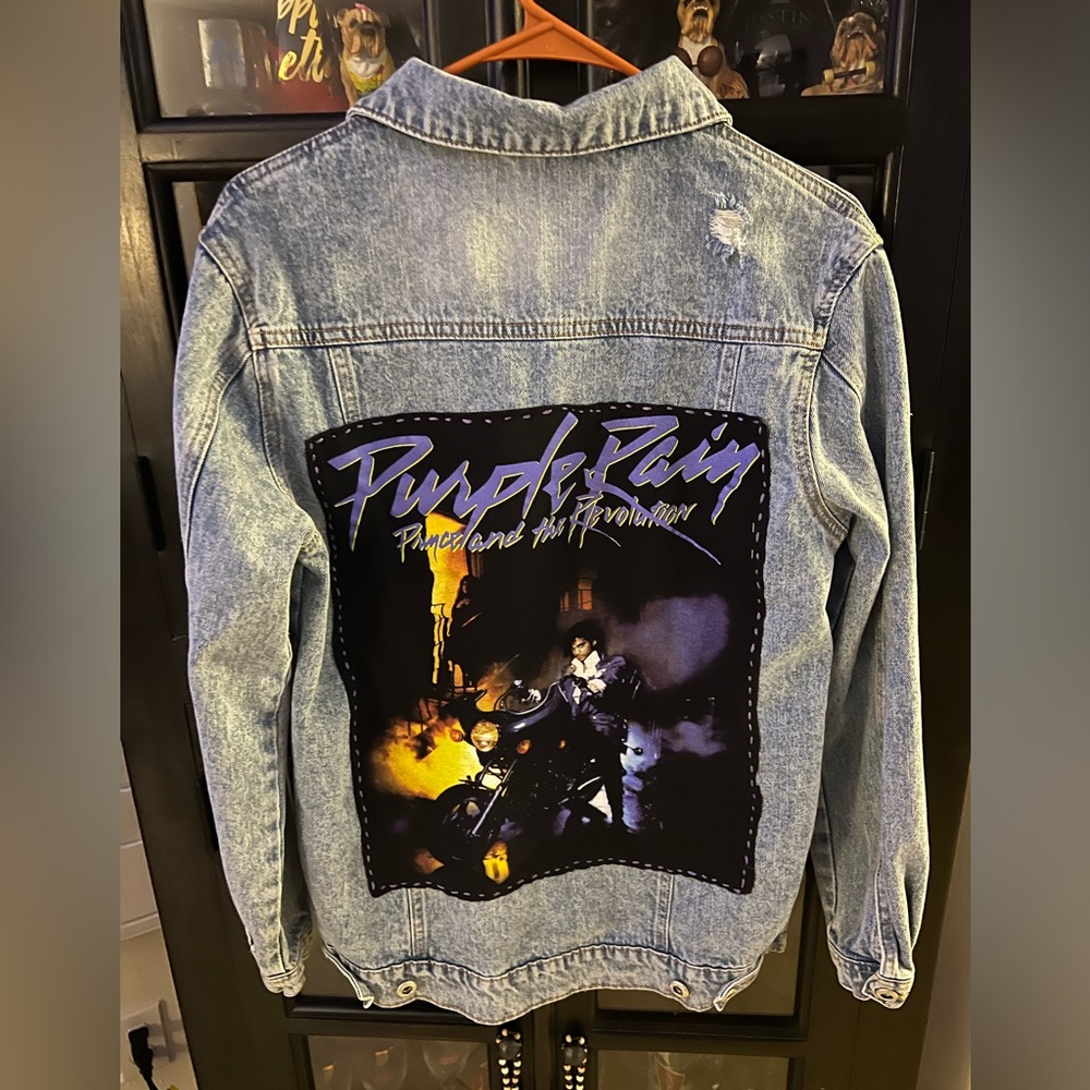One of a kind Prince denim jacket